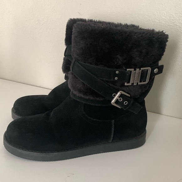 G by Guess Black Winter Boots Size 8 - Picture 1 of 10